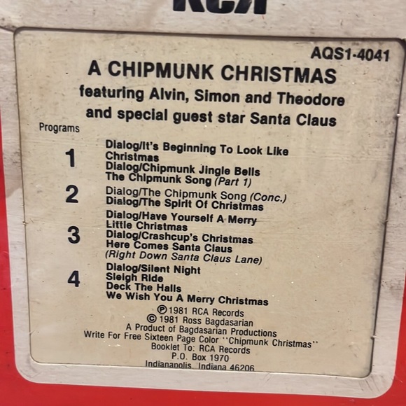 Vintage Christmas Chipmunks & The muppet’s 8-Track Tape Unopened 70s-80s - Picture 4 of 6